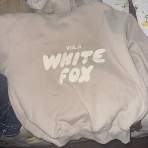 White Fox Boutique Cream Sweatshirt